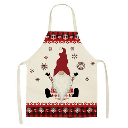 

Christmas Kitchen Cooking Aprons Plaid Aprons Adjustable Buffalo Plaid Baking Apron