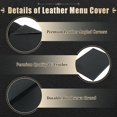 thumbnail image 3 of Menu Covers FLKQC de piel sintética, 8.5 x 11 pulgadas, paquete de 5 unidades, color negro, 3 of 6