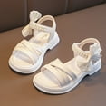 thumbnail image 6 of Fesfesfes Girls Sandals Roman Shoes Soft Soled Open Toe Princess Shoes Summer Beach Shoes for Big Kid /Little Kid 3-13 Years, 6 of 7