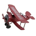 thumbnail image 3 of kusrkot 4xBiplane Metal Model Ornament Airplane Photo Props Pendant Desktop Toy Glider, 3 of 9