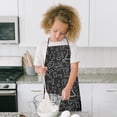 thumbnail image 4 of Math Equations Chemical Structures Black Pattern Kids Aprons for Girls and Boys,Adjustable Neck Strap Toddler Aprons for Kids Cooking Baking, 4 of 6