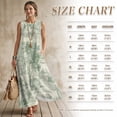 thumbnail image 7 of Xixirimido Green Toile de Jouy Print Women Maxi Dresses Casual Summer Dresses Tank Long Flowy Sleeveless Sundresses with Pockets Beach Vacation Outfits, Size L, 7 of 7
