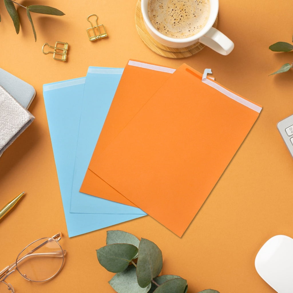 50Pcs Sealing Envelopes 12.7x9Inch Mailing Envelope File Organiser Envelopes