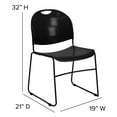thumbnail image 2 of Flash Furniture Hercules Series Black Ultra Compact Stack Chair, 2 of 9