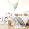 thumbnail image 4 of Guirnalda boho grande para colgar en la pared, boho para dormitorio, guirnalda de cuentas de madera, decoración artificial con vegetación natural, 4 of 7