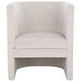 thumbnail image 6 of SAFAVIEH Eydis Modern Style Accent Chair, Light Gray Velvet, 6 of 13