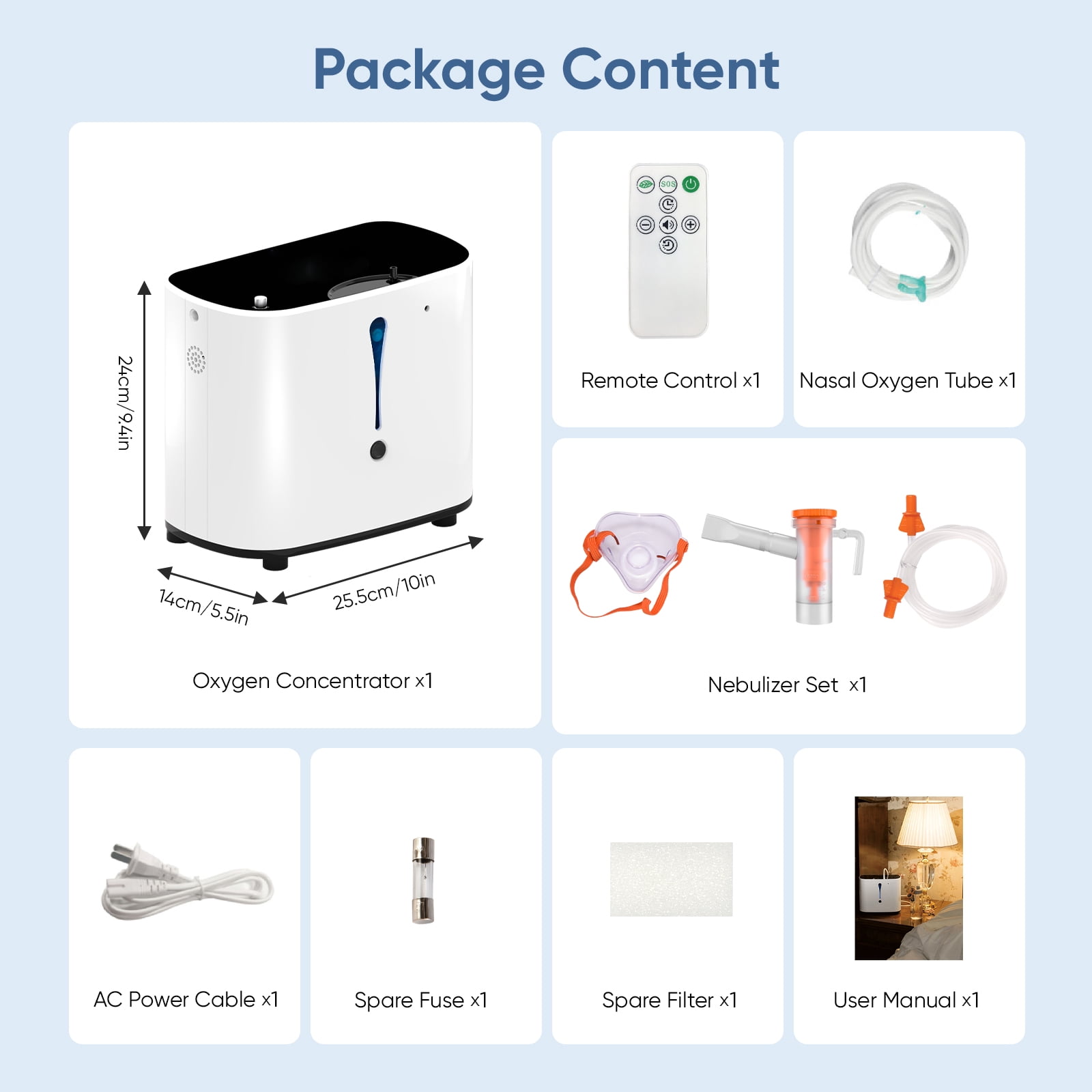 Portable Use L O2 Tube Machine, Home Use ConcentraTor Rugged Design Continuous W56