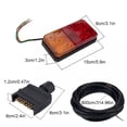 thumbnail image 2 of stanreset Plastic Shock Resistant LED Lights For Trucks And Caravans Easy To Fit Utes Trailer Tail Light 10LED, 2 of 6
