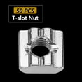 thumbnail image 4 of Carbon Steel T Slot Nut Set, 50pcs for 30 Series Aluminum Profile Accessories,, 4 of 7