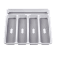 thumbnail image 2 of Plastic Flatware Tray Forks Cutlery Cabinet Drawer Divider Cooking Tools Holder Household Organizer Accessories Kitchenware, 2 of 9