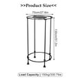 thumbnail image 3 of Round Clothing Rack, Floor Standing Iron clothes Rack with Topper, Rotatable Boutique Clothing Rack Multi-Purpose Metal Shelf for Retail Clothes Storage(BLACK), 3 of 9