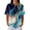 Dark Blue, variant on Womens Polo Shirts Summer Waffle Vintage Texture Abstract Oil Painting Print Womens Golf Shirts Short Sleeve Button Down Collar Dressy Casual Tee Tops Dark Blue L