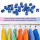 thumbnail image 4 of Uxcell 100-Pack Marcadores de Perchas para Ropa, Clips de Tamaño Codificados por Color de Plástico Tamaño M que se Ajustan a Varillas de 3mm-5mm [Azul], 4 of 6