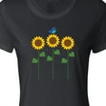 thumbnail image 4 of Inktastic Sunflower Garden and Bird Women's T-Shirt, 4 of 5