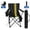 Black, variant on Folding Camping Chair with Built-in Cooler, 350 lb Heavy Duty Portable Outdoor Chair with Cup Holder, Side Pockets and Carry Bag, Black