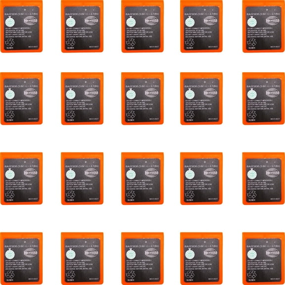 20 Pcs BATTEMALL BA223030 6V 2100mah Ni-Mh Battery for HBC Pump Truck Remote Control Battery