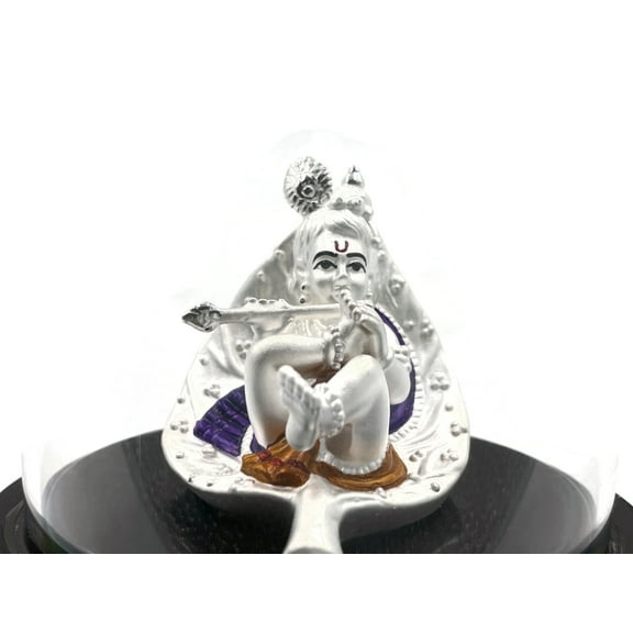 999 Pure Silver Krishna Idol / Statue / Murti (Figurine #01)