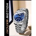 thumbnail image 3 of Mens Watches Stainless Steel Waterproof Analog Quartz Watch for Men with Date  Fashion Wristwatch, 3 of 5