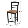 thumbnail image 4 of International Concepts Madrid Counter Height Stool, 4 of 10