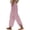Red, variant on Striped Cropped Pants for Women 2026 Spring Summer Relaxed Fit Elastic Waist Straight Leg Casual Pants with Pockets