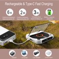 thumbnail image 4 of MEGICOT Bluetooth Rechargeable CD Player with Hold Function LED Display USB Audio Port, 2000mAh Personal MP3 CD Walkman for Listening Music Prenatal Education Children Study, 4 of 9