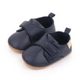 thumbnail image 5 of Baby Boys Girls TPR Leather Hard Bottom Walking Sneakers Toddler Rubber Sole First Walkers Infant Cartoon Crib Shoes, 5 of 9
