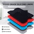 thumbnail image 2 of Silicone Pot For Dual Air Fryer, 2pcs Silicone Air Fryer Liner Dual Air Fryer Silicone Air Fryer Basket, Air Fryer Rack Accessory For Air Fryer, Oven,, 2 of 5
