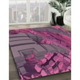 thumbnail image 3 of Ahgly Company Machine Washable Indoor Rectangle Transitional Burnt Pink Area Rugs, 5' x 7', 3 of 7