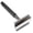Graphite, variant on Parker Safety Razor, Model 78R 3-Piece Closed Comb Safety Razor with 5 Parker Platinum Blades Included (High Luster Chrome)