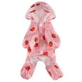 thumbnail image 7 of Dog Raincoat With Reflective Harness, Pet Sports Shirt, Dog Shirts, Waterproof Dog Jacket For Outdoor Walking, Rainy Days - Pink, Size S, 7 of 7