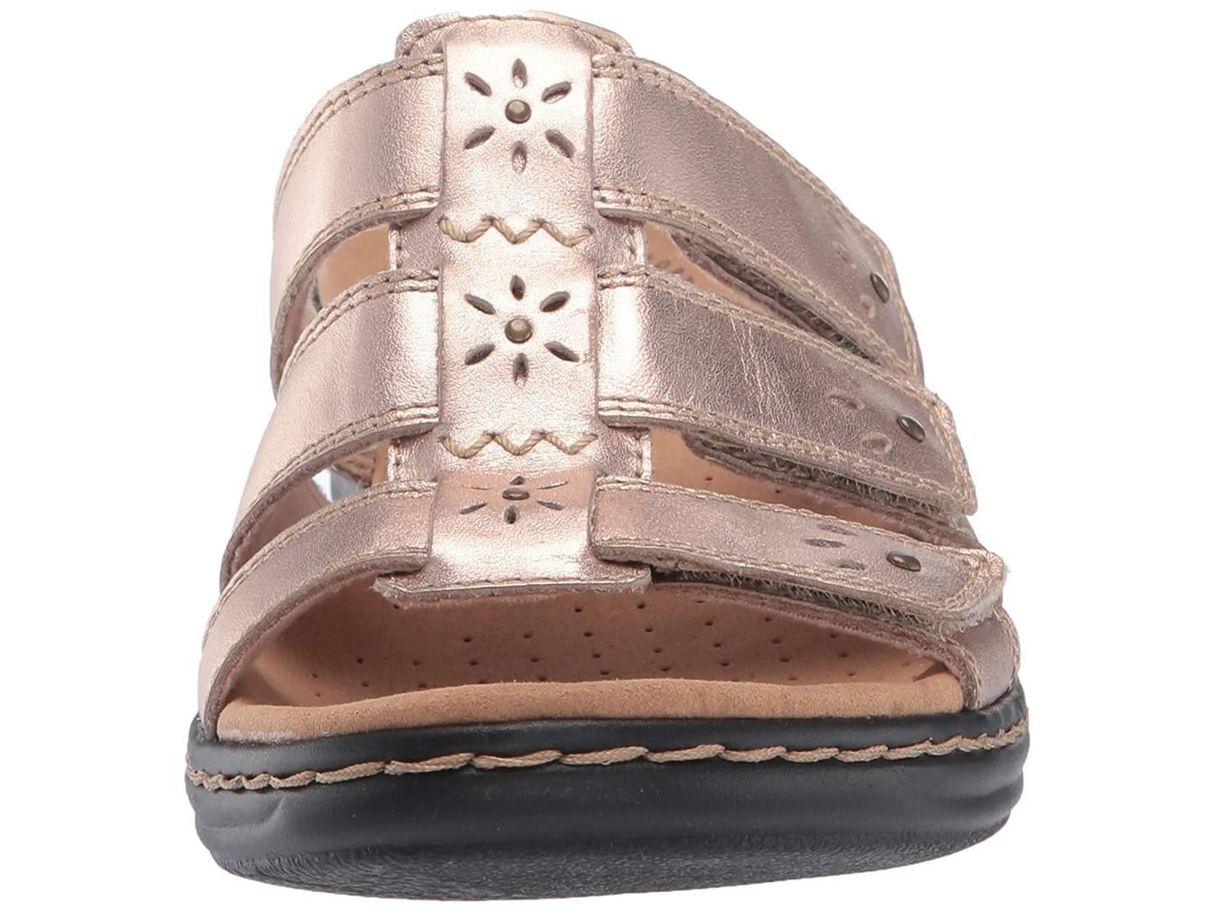 Clarks Womens Leisa Spring Leather Open 