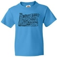 thumbnail image 3 of Inktastic Oregon Word Salad- State Outline Youth T-Shirt, 3 of 5