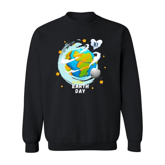Earth Planet Day Sweatshirt Men -Image by Shutterstock, Male x-Large