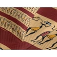 thumbnail image 4 of Ambesonne African Quilted Bedspread Set 3 Pcs, Native Culture, Queen Size, Ruby Peach Black, 4 of 5