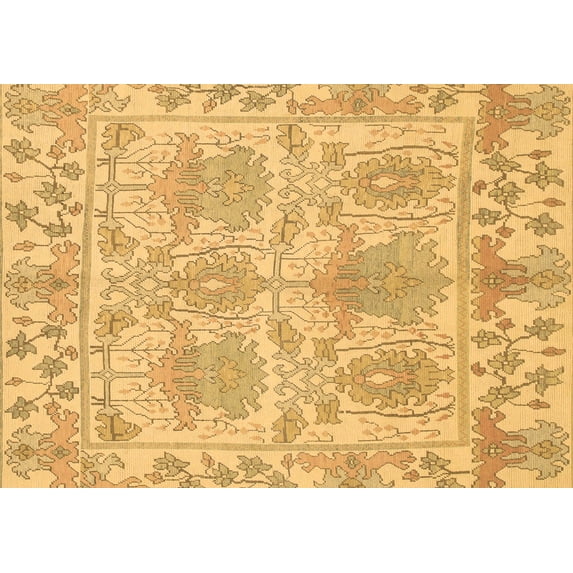 Ahgly Company Indoor Rectangle Abstract Brown Modern Area Rugs, 4' x 6'