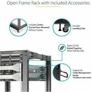 12u Server Rack Open Frame Adjustable Depth 4post Rack