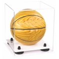 thumbnail image 2 of Better Display Cases Clear Acrylic Mini - Miniature (not Full Size) Basketball Display Case with Black Risers and White Base (A015-BR), 2 of 4