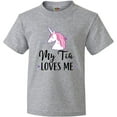thumbnail image 3 of Inktastic My Tia Loves Me Unicorn Youth T-Shirt, 3 of 5