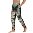 thumbnail image 3 of Kdxio Vintage Art Butterfly Flower Pattern Joggers,Sweatpants for Men with Pockets-Small, 3 of 5