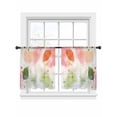 thumbnail image 6 of Spring Leaves Sheer Curtains for Living Room Bedroom Ombre Fruit Abstract Flower Painting Sheer Curtains 54 Inch Long 2 Panels Set Light Filtering Curtain Window Treatments Drapes for Dining Room, 6 of 6