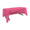 thumbnail image 1 of LA Linen TCOrgz60X102-FuchsiaO49 Sheer Mirror Organza Rectangular Tablecloth, Fuchsia - 60 x 102 in., 1 of 4