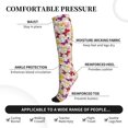 thumbnail image 3 of Lsque Butterflies and Vintage Pattern Sport Compression Socks for Men & Women 15-20 mmHg Knee High Nurse Pregnant Running Medical and Travel Athletic, 3 of 6