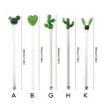 thumbnail image 3 of Cactus Glass Stirring Coffee Stir Sticks Glass Reusable Drink Stir Stirrers for Chocolate Valentines Day Party, 3 of 8