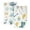 Hand-Drawn Elements Gardening Tools, variant on 2-Pack Soft 100% Cotton & Highly Absorbent Bath Towel 2 Defferent Pattern Designs Hand-drawn Elements Gardening Tools