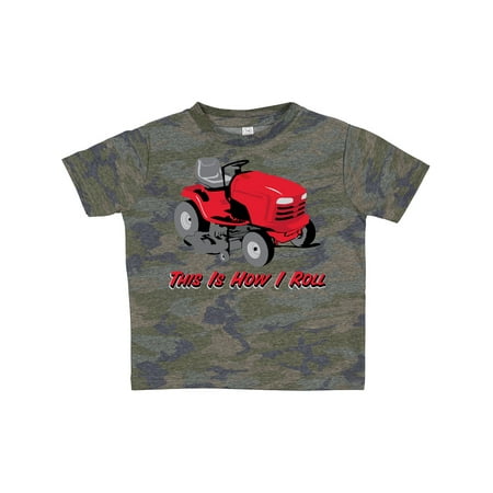 

Inktastic This is How I Roll Mower Gift Toddler Boy or Toddler Girl T-Shirt