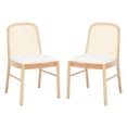 thumbnail image 2 of SAFAVIEH Couture Annmarie Contemporary Linen Solid Dining Chair, Natural (Set of 2), 2 of 16