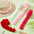 thumbnail image 5 of 5 Yards 5 Colors Polyester Chiffon Lace Trim 3D Flower Lace Ribbon for Costume Decoration Mixed Color 2~2-1/8 inch(50~55mm) 1 yard/color, 5 of 6