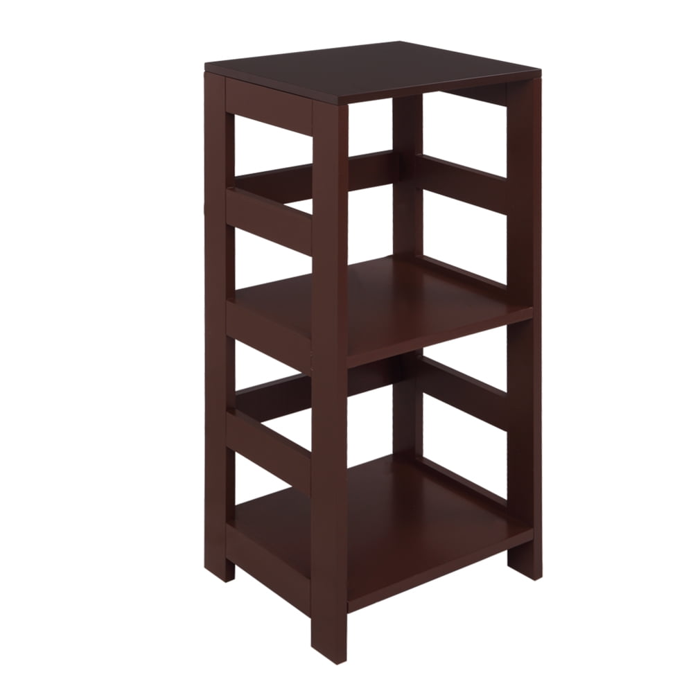 Clearance! Small Bookshelf 3 Tier Bookcase, Modern Wooden Bookshelf and