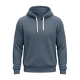 thumbnail image 5 of Atkumj Waffle Hoodies for Men Trendy Adjustable Drawstring Hooded Sweatshirt Casual Solid Color Long Sleeve Pullover Hoodie, 5 of 10