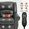 thumbnail image 2 of LEGAHOME Genuine Leather Power Lift Recliner Chair, Electric Infinite Position Lift Chair for Elderly with Heated and Massage, Reclining Sofa with USB Charging Port and Dual Motor, Grey, 2 of 9
